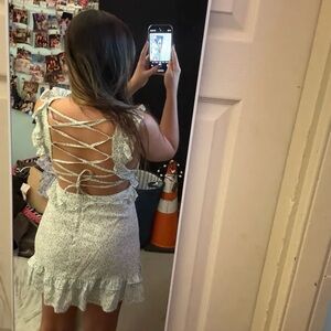 Storia white floral dress